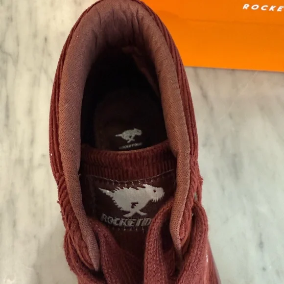 NWT Rocket Dog Women's Sneakers 7M - Maroon  Cheery Hi Flaxville Corduroy - Picture 8 of 9